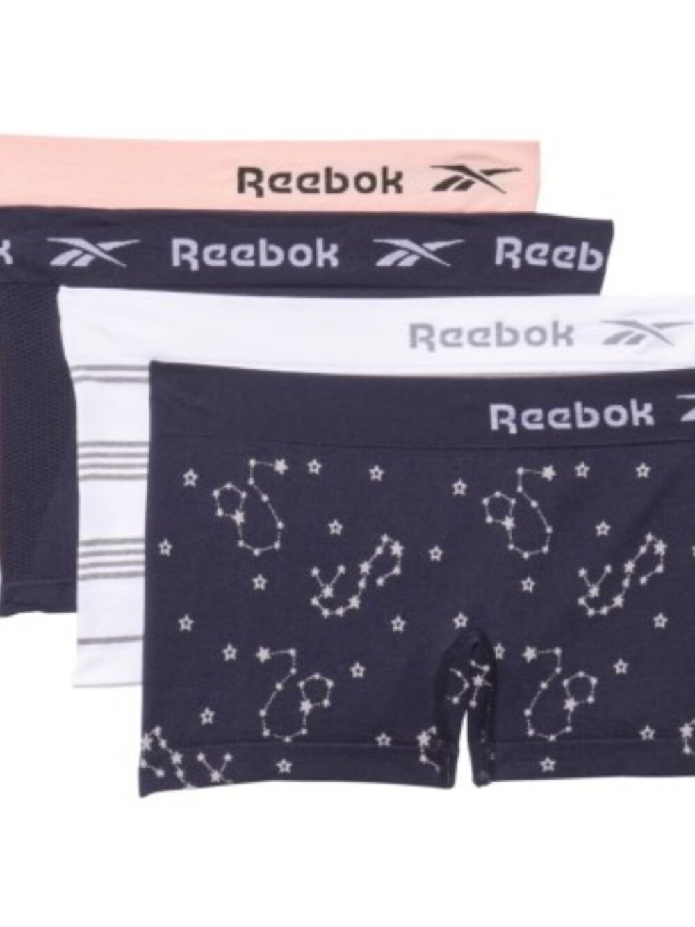 Reebok Boyshort Panties 4 Pack Multi Color NWT